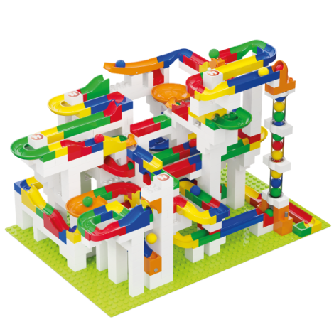 Jucarie de construit pentru copii Marble Run Hubelino (585 piese) - imagine 7